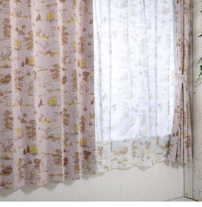 くまのプーさん 幅100×丈135cm 遮光 カーテン 2枚セット Disneyzone Disney/ディズニー クラシックプー 遮熱 プー ティガー pooh イーヨー 洗濯可能 ドレープカーテン(代引不可)