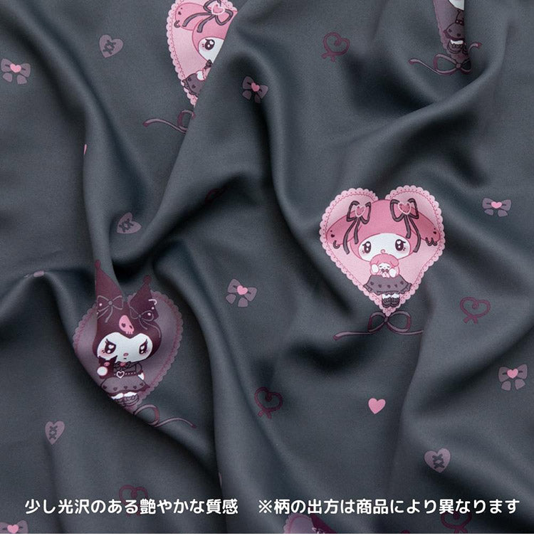 クロミ マイメロディ 幅100cm 真夜中のメロクロ 2級遮光 遮熱 カーテン 2枚セット サンリオ Sanrio クロミちゃん 2枚組 おしゃれ 地雷系 洗濯可能 マイメロ かわいい 女の子 キャラクター(代引不可)