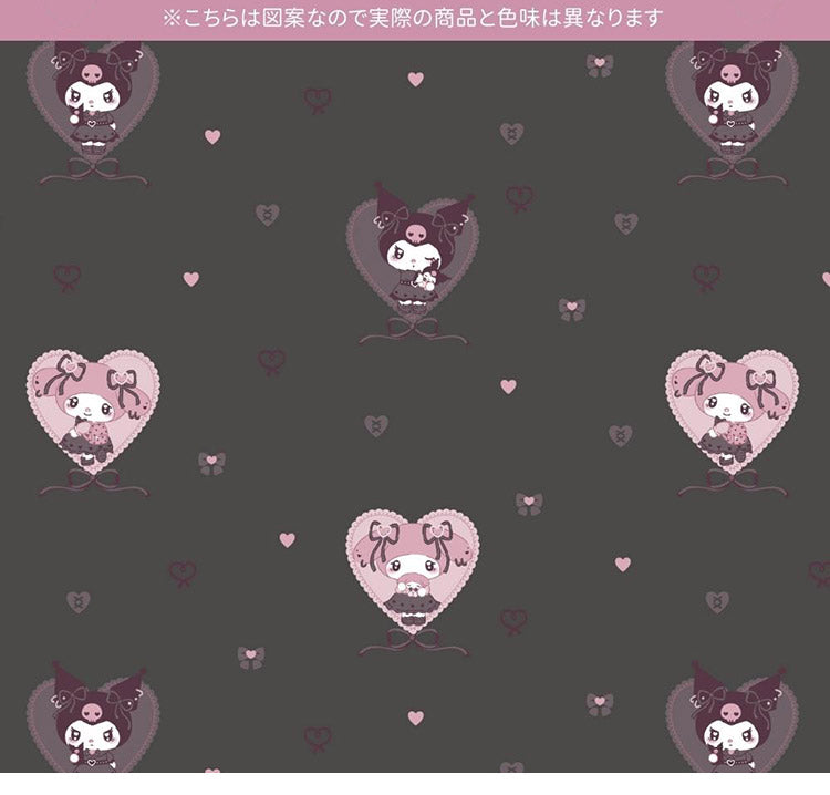 クロミ マイメロディ 幅100cm 真夜中のメロクロ 2級遮光 遮熱 カーテン 2枚セット サンリオ Sanrio クロミちゃん 2枚組 おしゃれ 地雷系 洗濯可能 マイメロ かわいい 女の子 キャラクター(代引不可)