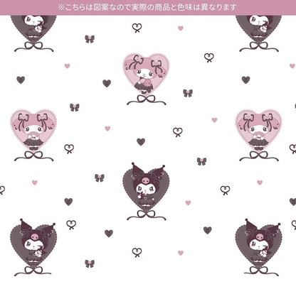 クロミ マイメロディ 幅100cm 真夜中のメロクロ UVカット99.9% 外から見えにくい レースカーテン 2枚セット 2枚組 サンリオ Sanrio クロミちゃん 地雷系 洗濯可能 かわいい 女の子 キャラクター(代引不可)