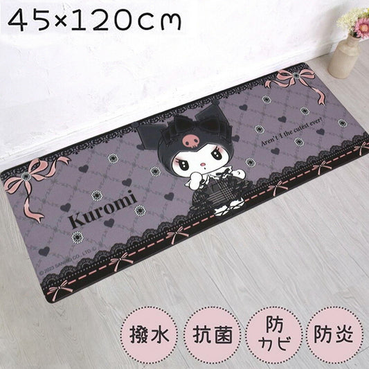 キッチンマット 45×120cm 撥水加工 かわいい サンリオ 水拭きOK 撥水 クロミ マイメロディ 足元マット キャラクター おしゃれ 防水加工 クッション性のある 水ぶき キッチン用品(代引不可)