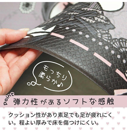 キッチンマット 45×120cm 撥水加工 かわいい サンリオ 水拭きOK 撥水 クロミ マイメロディ 足元マット キャラクター おしゃれ 防水加工 クッション性のある 水ぶき キッチン用品(代引不可)