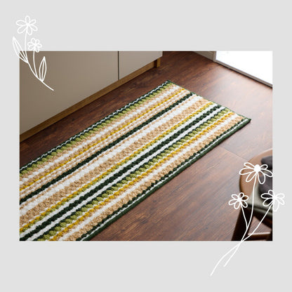 キッチンマット 日本製 45×180cm ジュート混 ジュート カラフル 足裏快適 さらさら オールシーズン ラグ マット 玄関 ダイニング リビング 風呂場 キッチン 玄関 通気性 保温性 滑り止め加工