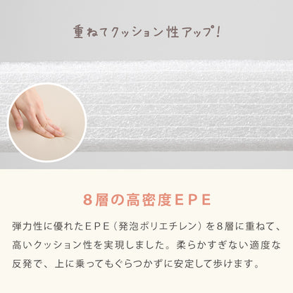 折り畳みマットレス 180×200cm 厚さ4cm 4つ折り プレイマット 赤ちゃん 折りたたみ ベビー 厚手 防水 ベビーマット プレイ マット クッションマット キッズ 子供 フォルダーマット babynug ベビナグ【送料無料】