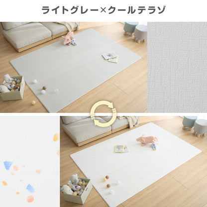 抗菌99.9％ プレイマット 140×100cm 厚さ1cm 1.6cm 室内 赤ちゃん クッションマット お昼寝マット マット リバーシブル 抗菌 防水 ベビーマット ベビナグ【送料無料】