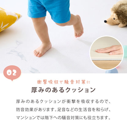 抗菌99.9％ ロールマット 110×300cm 厚さ1.6cm プレイマット 赤ちゃん ベビー フロアマット ジョイントマット 子供部屋 防水 マット 室内マット カット可能 babynug ベビナグ【送料無料】
