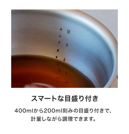 日本製 燕三条 すっきり暮らす 火にかけられるボウル 18cm 食洗機対応 IH対応 ガス火OK ステンレスボウル 3way 鍋 ボウル 器 取っ手 目盛り付き 1台3役 冷麺 ラーメン どんぶり 1人鍋 ボウル おしゃれ