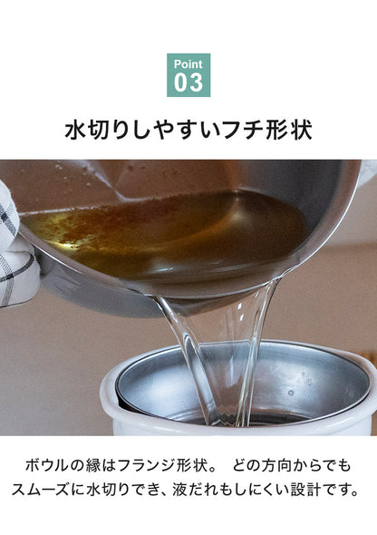 日本製 燕三条 すっきり暮らす 火にかけられるボウル 18cm 食洗機対応 IH対応 ガス火OK ステンレスボウル 3way 鍋 ボウル 器 取っ手 目盛り付き 1台3役 冷麺 ラーメン どんぶり 1人鍋 ボウル おしゃれ
