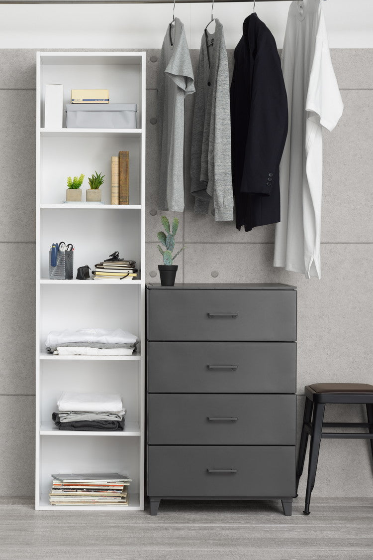 チェスト 4段 脚付き ホコリの入りにくいチェスト LCチェスト 北欧 収納ケース 引き出し ワイド4段 LCC-564 おもちゃ収納 押入れ収納 押し入れ収納 収納ボックス クローゼット収納 サンカ(代引不可)