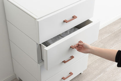 チェスト 4段 脚付き ホコリの入りにくいチェスト LCチェスト 北欧 収納ケース 引き出し ワイド4段 LCC-564 おもちゃ収納 押入れ収納 押し入れ収納 収納ボックス クローゼット収納 サンカ(代引不可)