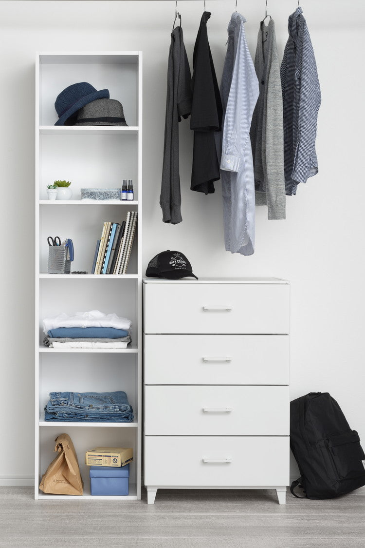 チェスト 4段 脚付き ホコリの入りにくいチェスト LCチェスト 北欧 収納ケース 引き出し ワイド4段 LCC-564 おもちゃ収納 押入れ収納 押し入れ収納 収納ボックス クローゼット収納 サンカ(代引不可)