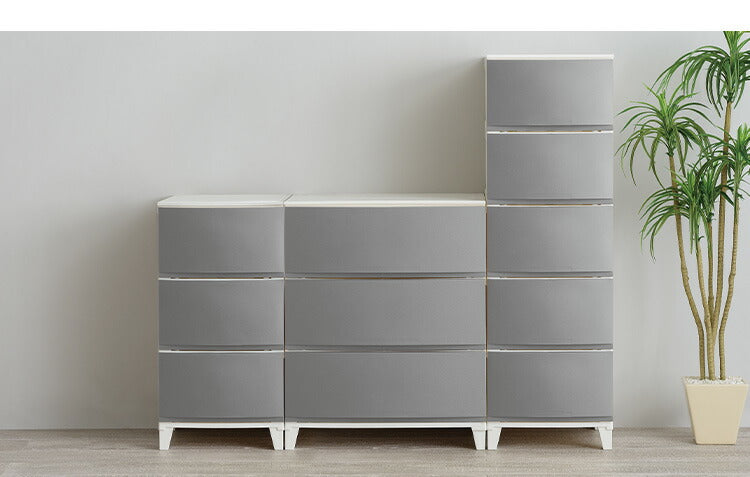 選べる7色 日本製 収納ケース チェスト 幅34cm スリム3段 ルームス シェード ROOM'S shade リビングチェスト サニタリー 隙間収納 すき間収納 収納ボックス 衣装ケース タンス クローゼット サンカ(代引不可)