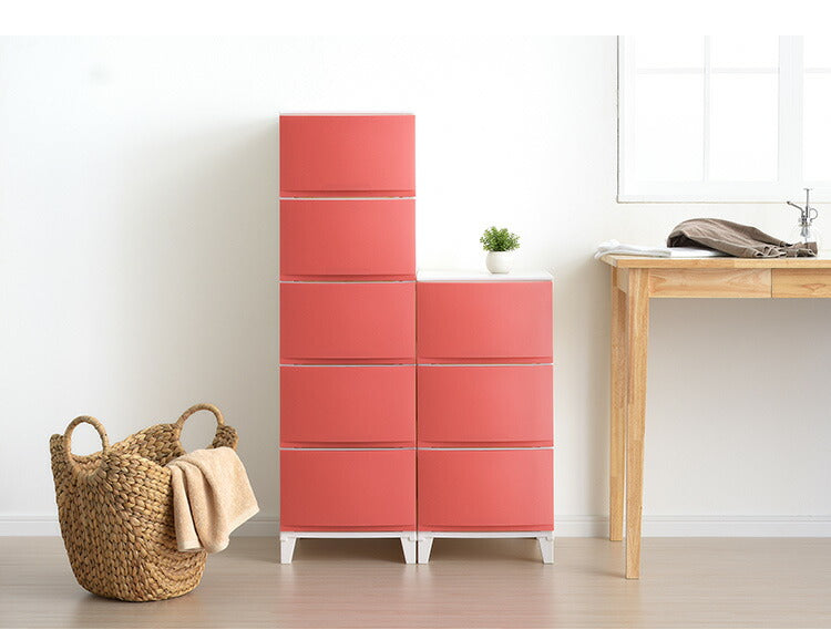 選べる7色 日本製 収納ケース チェスト 幅34cm スリム3段 ルームス シェード ROOM'S shade リビングチェスト サニタリー 隙間収納 すき間収納 収納ボックス 衣装ケース タンス クローゼット サンカ(代引不可)