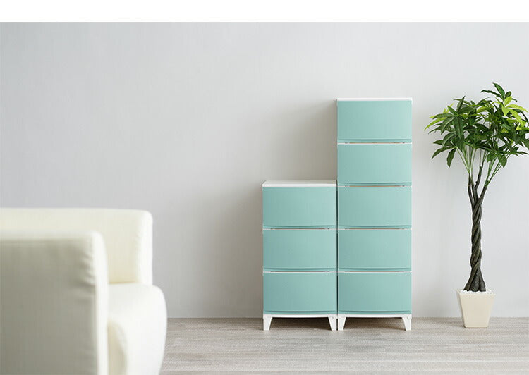 選べる7色 日本製 収納ケース チェスト 幅34cm スリム5段 ルームス シェード ROOM'S shade リビングチェスト サニタリー 隙間収納 すき間収納 収納ボックス 衣装ケース タンス クローゼット サンカ(代引不可)