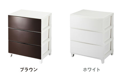 選べる7色 日本製 収納ケース チェスト 幅54cm ワイド3段 ルームス シェード ROOM'S shade リビングチェスト サニタリー 収納ボックス 衣装ケース タンス クローゼット 押入れ 押し入れ サンカ(代引不可)