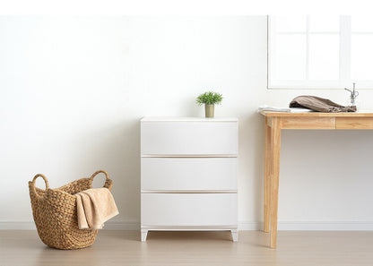 選べる7色 日本製 収納ケース チェスト 幅54cm ワイド3段 ルームス シェード ROOM'S shade リビングチェスト サニタリー 収納ボックス 衣装ケース タンス クローゼット 押入れ 押し入れ サンカ(代引不可)