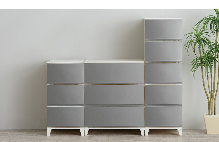 選べる7色 日本製 収納ケース チェスト 幅54cm ワイド3段 ルームス シェード ROOM'S shade リビングチェスト サニタリー 収納ボックス 衣装ケース タンス クローゼット 押入れ 押し入れ サンカ(代引不可)