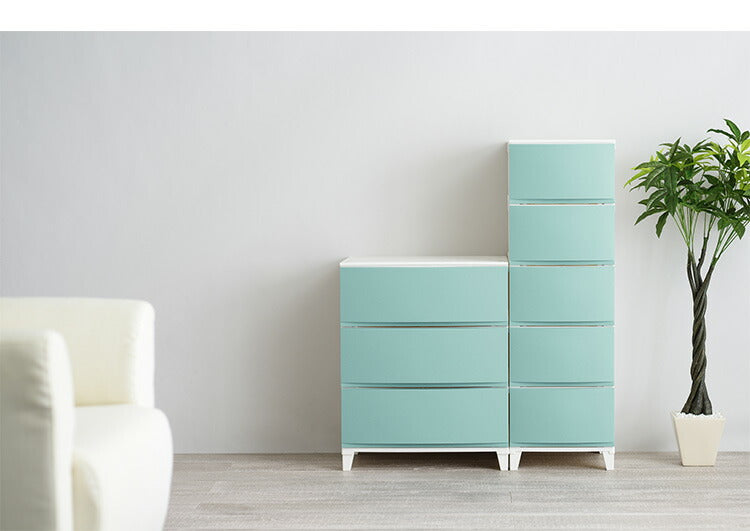 選べる7色 日本製 収納ケース チェスト 幅54cm ワイド3段 ルームス シェード ROOM'S shade リビングチェスト サニタリー 収納ボックス 衣装ケース タンス クローゼット 押入れ 押し入れ サンカ(代引不可)