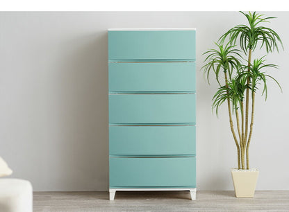 選べる7色 日本製 収納ケース チェスト 幅54cm ワイド5段 ルームス シェード ROOM'S shade リビングチェスト サニタリー 収納ボックス 衣装ケース タンス クローゼット 押入れ 押し入れ サンカ(代引不可)