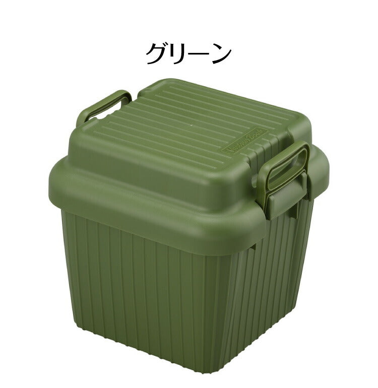 2個セット コンテナボックス 蓋付き ベリアスボート Sサイズ 収納ボックス 収納ケース VA-S アウトドア キャンプ ベンチ 頑丈 丈夫 スツール 収納BOX おしゃれ サンカ(代引不可)