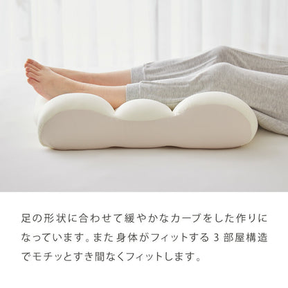日本製 もちもち足まくら 枕 枕難民 フィット フィット感 体圧分散 デスクワーク レーヨン カバー付き 足枕 マクラ まくら 寝具 ギフト プレゼント 贈り物(代引不可)