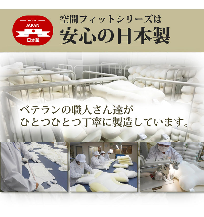 日本製 空間フィットのお腹も背中も包まれ抱き枕 幅110 奥行60 厚さ18cm 抱き枕 クッション 横向き寝 体圧分散 ブルー イエロー(代引不可
