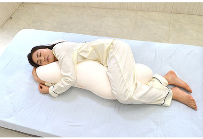 日本製 空間フィットの抱き枕 【約幅65×奥行100cm】 L字 枕難民 フィット感 体圧分散 カバー付き(代引不可)