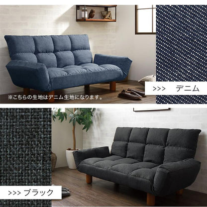 ソファ 2人掛け 2way リクライニングソファ コンパクトなくつろぎカウチソファ miriam ミリアム 北欧 おしゃれ フロアソファ 一人暮らし 新生活