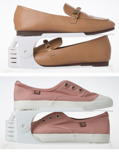 シューズホルダー 8個入り くつホルダー 靴ホルダー 高さ調節 収納 靴箱整理 靴 靴箱 下駄箱 スリム 省スペース(代引不可)