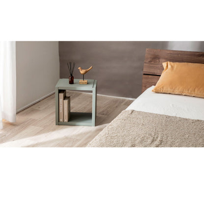 ナイトテーブル PALMLOOP サイドテーブル テーブル ヒノキ 檜 ソファーテーブル 収納 キューブボックス 収納ボックス 4-003 BK コロロ(代引不可)