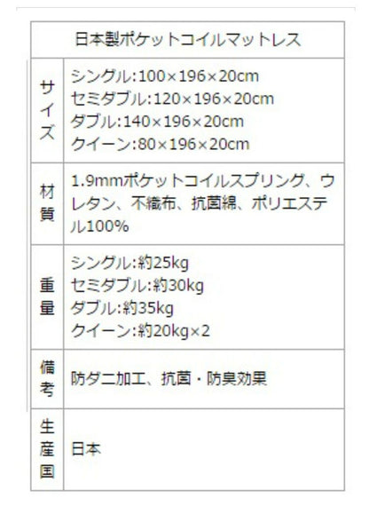 源ベッド BCB30 SD 夜香スタンダード660 セミダブル マットレス付き マットレスセット マットレス付きベッドフレーム マットレス付きベッド ベッド 寝具 インテリア 家具(代引不可)