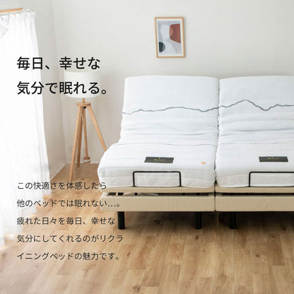 電動ベッド セミダブル (A)5-002 SD 電動ベッド スリーピー フレームのみ ベッド ベット 寝具 インテリア 家具 新生活 一人暮らし 電動リクライニング(代引不可)