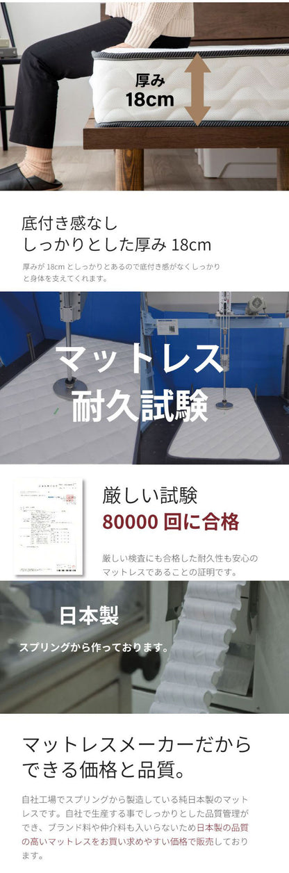 源ベッド TCB534 D 夜香スタンダード660 ダブル マットレス付き マットレスセット マットレス付きベッドフレーム マットレス付きベッド ベッド 寝具 インテリア 家具(代引不可)