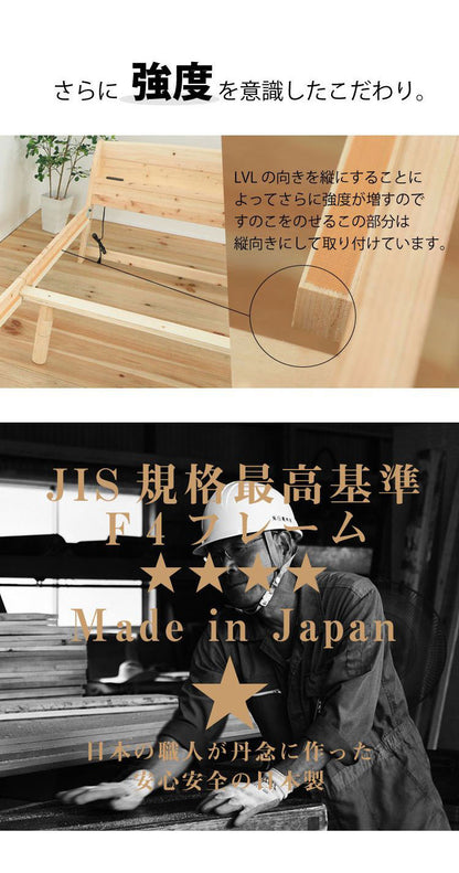 ベッドフレーム シングル 高さが選べるすのこベッド い草床板 ベットフレーム ベッド ベット 寝具 インテリア 家具 TCB534 S い草床板 シングルサイズ Sサイズ(代引不可)