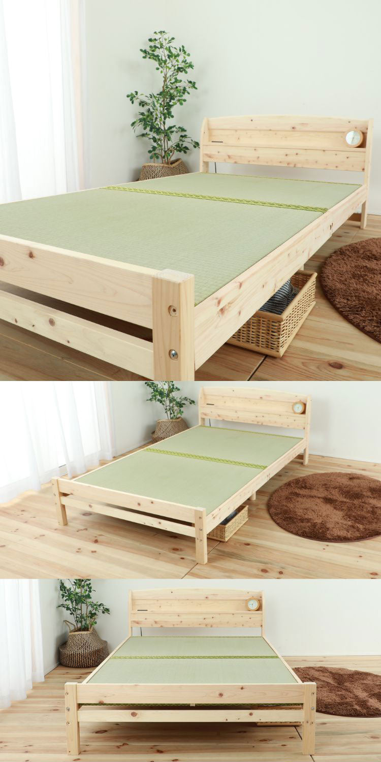 ベッドフレーム セミダブル 高さが選べるすのこベッド い草床板 ベットフレーム ベッド ベット 寝具 インテリア 家具 TCB534 SD い草床板 セミダブルサイズ SDサイズ(代引不可)