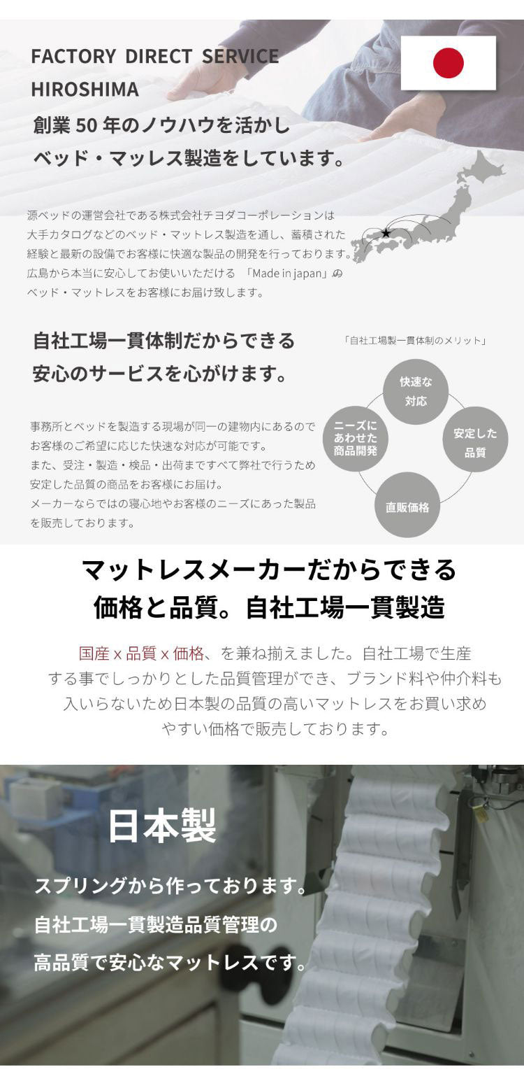 マットレス シングル 国産ポケットコイルマットレス 夜香プレミアム 敷布団 敷き布団 マット 寝具 インテリア 家具 日圧縮P628 夜香プレミアム2 国産マット S シングルサイズ Sサイズ(代引不可)