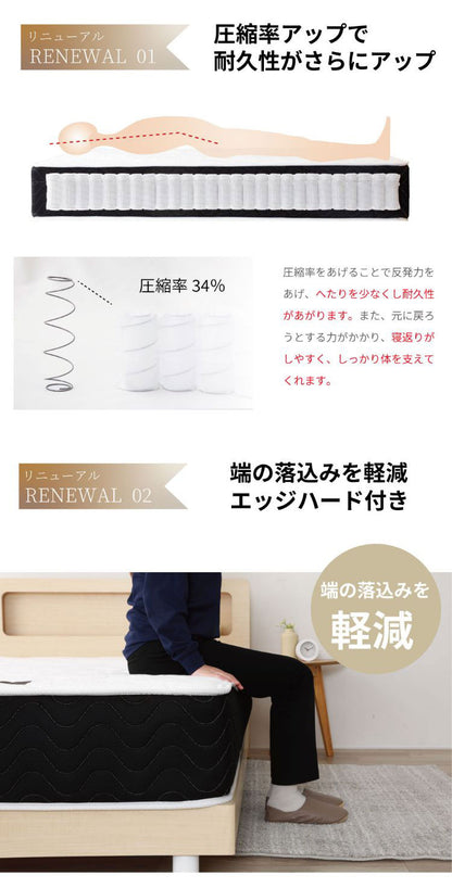 マットレス クイーン 国産ポケットコイルマットレス 夜香プレミアム 敷布団 敷き布団 マット 寝具 インテリア 家具 日圧縮P628 夜香プレミアム2 国産マットQ(160幅) クイーンサイズ Qサイズ(代引不可)