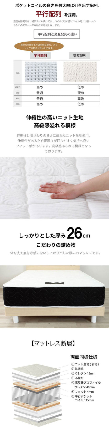 源ベッド FMB84 S 夜香プレミアム628 シングル マットレス付き マットレスセット マットレス付きベッドフレーム マットレス付きベッド ベッド 寝具 インテリア 家具(代引不可)