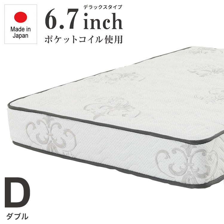 マットレス ダブル デラックス 国産マットレス D ソフト ベッド ベット 寝具 インテリア 家具 新生活 一人暮らし(代引不可)