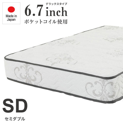 マットレス セミダブル デラックス 国産マットレス SD ソフト ベッド ベット 寝具 インテリア 家具 新生活 一人暮らし(代引不可)
