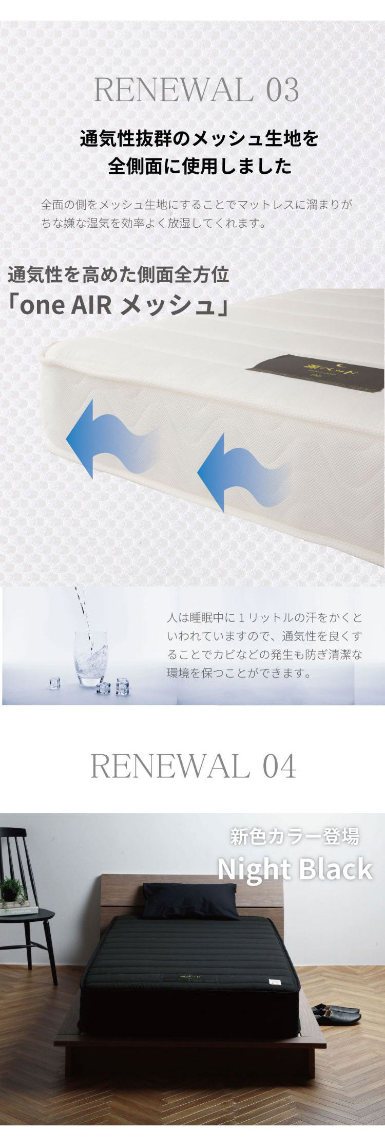 マットレス ワイドダブル 国産ポケットコイルマットレス 夜香ハイグレード2 敷布団 敷き布団 マット 家具 夜香ハイグレード 日本製 ポケットコイル(代引不可)