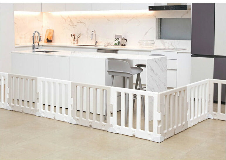 【固定ホルダー付き】 ベビーサークル MODERN ベビーサークル8枚ドア付き+プレイマット セット ノンホルム 防炎 防音 ベビーゲート プレイヤード 折りたたみ マット caraz カラズ(代引不可)