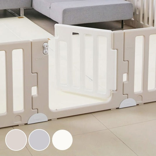【固定ホルダー付き】 ベビーサークル MODERN 2枚 ドア付き 扉付き 追加用 ベビーゲート 柵 パネル 仕切り ケージ 韓国インテリア ベビー 赤ちゃん キッズ 出産祝い プレゼント caraz カラズ(代引不可)