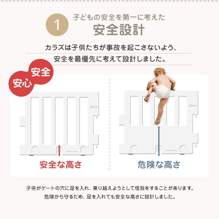 【固定ホルダー付き】 ベビーサークル MODERN 扉付き10枚セット ドア付き ベビーゲート 柵 パネル 仕切り ケージ 韓国インテリア ベビー 赤ちゃん キッズ 出産祝い プレゼント caraz カラズ(代引不可)