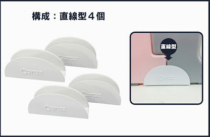 ベビーサークル caraz カラズ 固定ホルダー 直線型 4個 セット スタンドオプション 追加用 ホルダー 滑り止め 連結 固定 柵 仕切り ベビー キッズ 赤ちゃん 北欧 おしゃれ (代引不可)