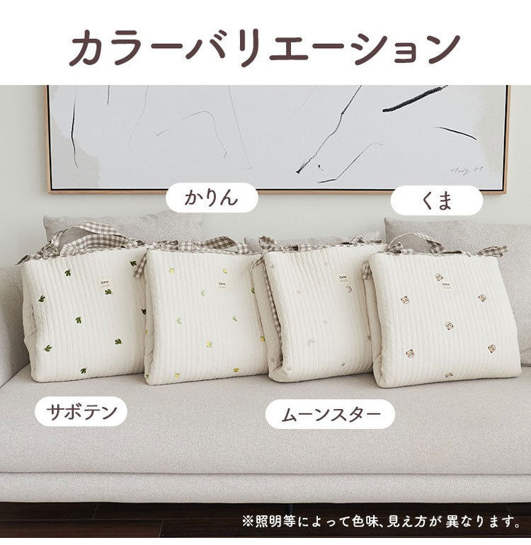 ナップマット お昼寝マット イブル イブルマット お昼寝布団 赤ちゃん 持ち運び 洗える 折りたたみ ベビー マット 刺繍 プレイマット キルティング 出産祝い 韓国 caraz カラズ(代引不可)