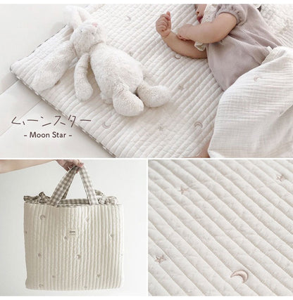 ナップマット お昼寝マット イブル イブルマット お昼寝布団 赤ちゃん 持ち運び 洗える 折りたたみ ベビー マット 刺繍 プレイマット キルティング 出産祝い 韓国 caraz カラズ(代引不可)