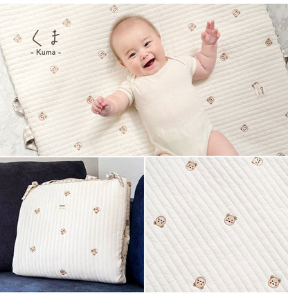 ナップマット お昼寝マット イブル イブルマット お昼寝布団 赤ちゃん 持ち運び 洗える 折りたたみ ベビー マット 刺繍 プレイマット キルティング 出産祝い 韓国 caraz カラズ(代引不可)