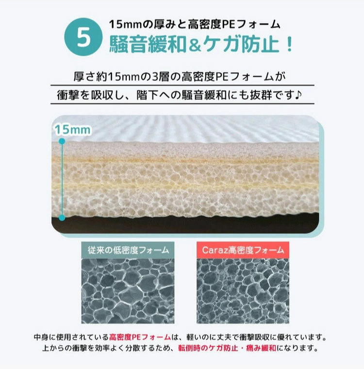 ロールマット 抗菌 防炎 ノンホルム プレイマット 大理石調 マーブル 110×300×1.5cm 韓国インテリア フロアマット 床暖房対応 PVC 厚手 防水 出産祝い 赤ちゃん マット 防音 お昼寝 caraz カラズ(代引不可)