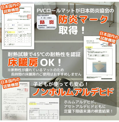 ロールマット 抗菌 防炎 ノンホルム プレイマット 大理石調 マーブル 110×300×1.5cm 韓国インテリア フロアマット 床暖房対応 PVC 厚手 防水 出産祝い 赤ちゃん マット 防音 お昼寝 caraz カラズ(代引不可)